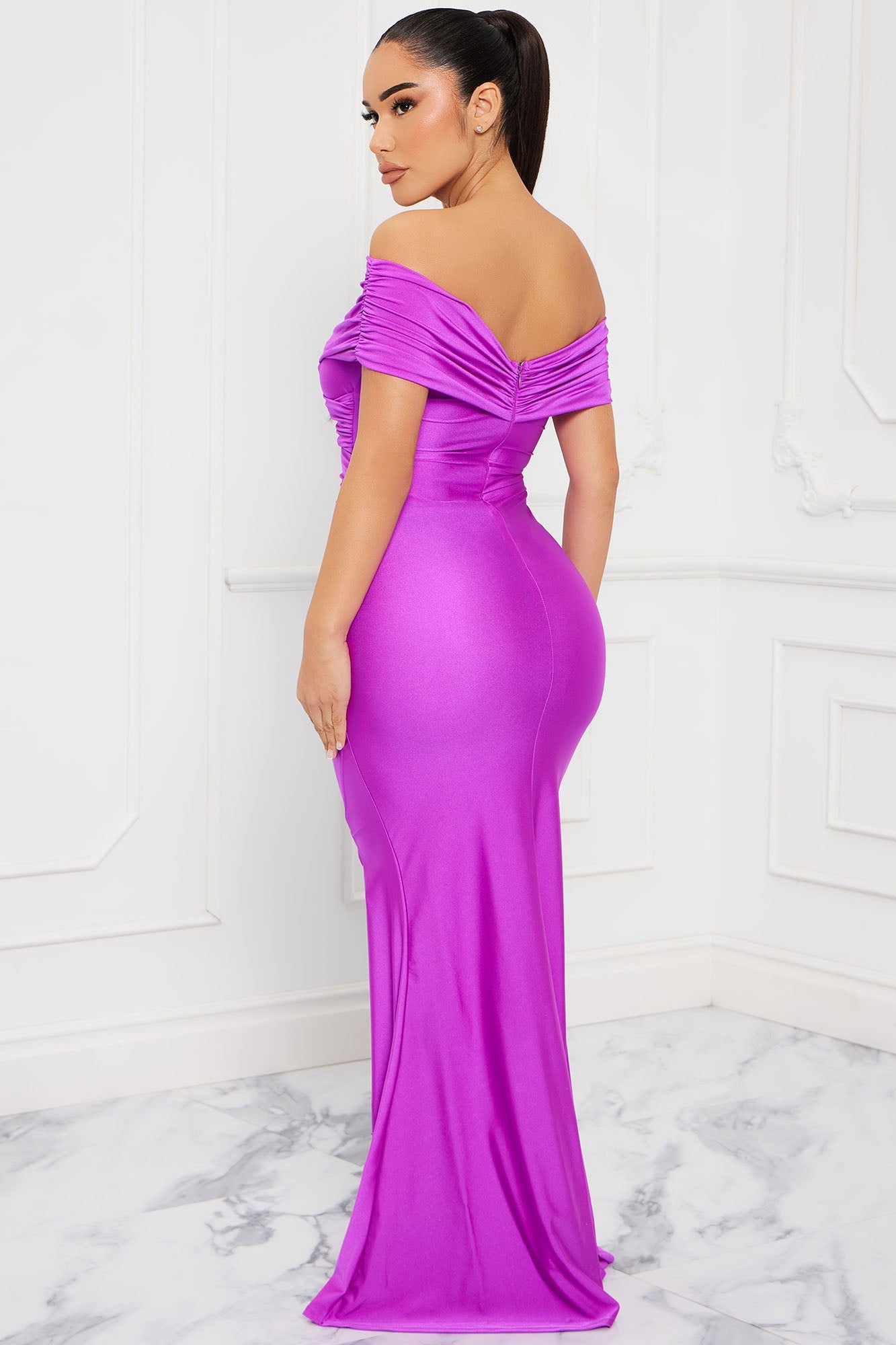 Ignore The Romance Maxi Dress - Purple