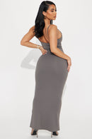 Weekends in Downtown Maxi Dress - Grey