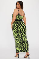 Wild Thing Maxi Dress - Lime