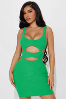 Shanti  Mini Dress - Green