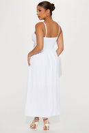Melanie Midi Dress - White