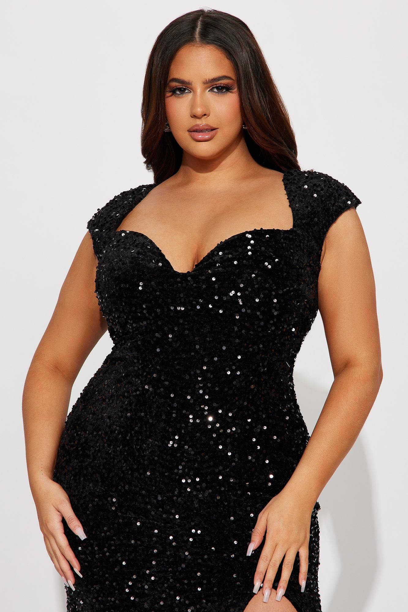 Riley Sequin Gown - Black