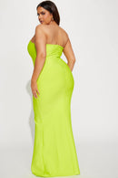 Lilah Bandage Maxi Dress - Lime