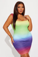 Michelle Multi Mini Dress - Multi Color