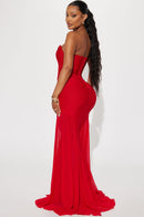 Ana Bandage Gown - Red