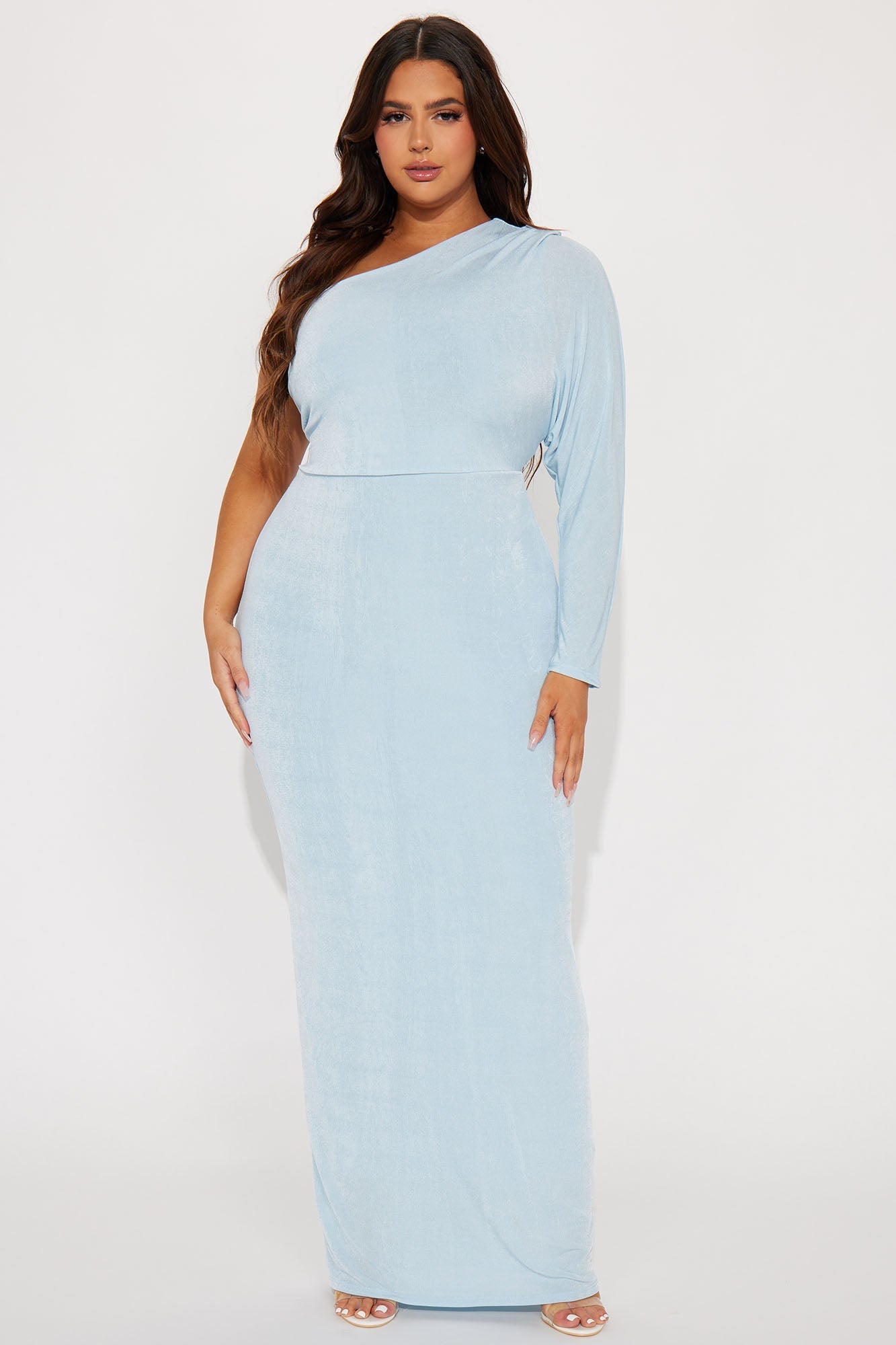 Lana Slinky Maxi Dress - Blue