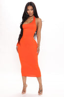 Number One Midi Dress - Orange