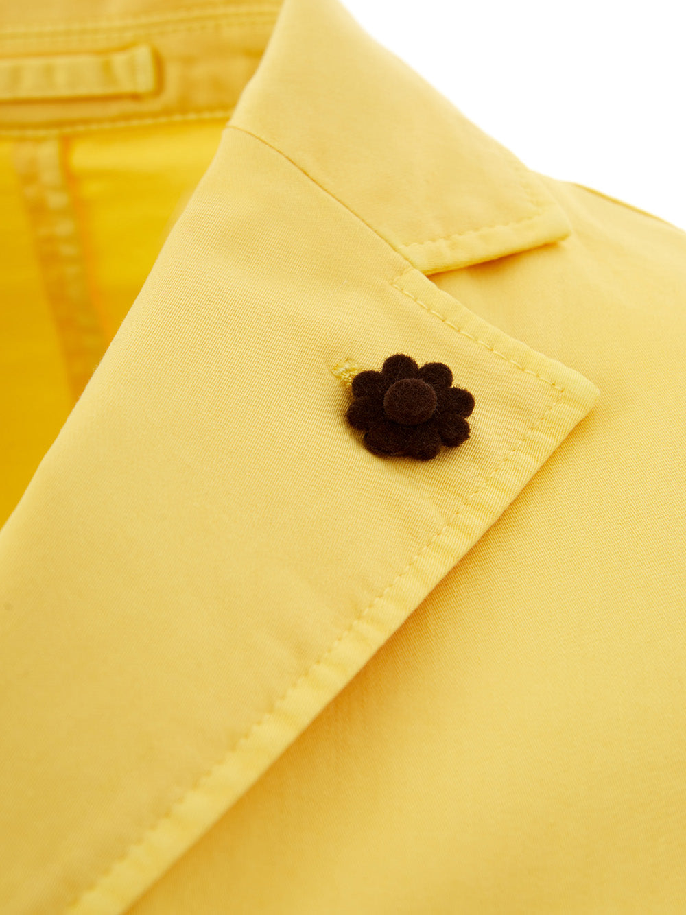 Lardini Yellow Cotton Jacket