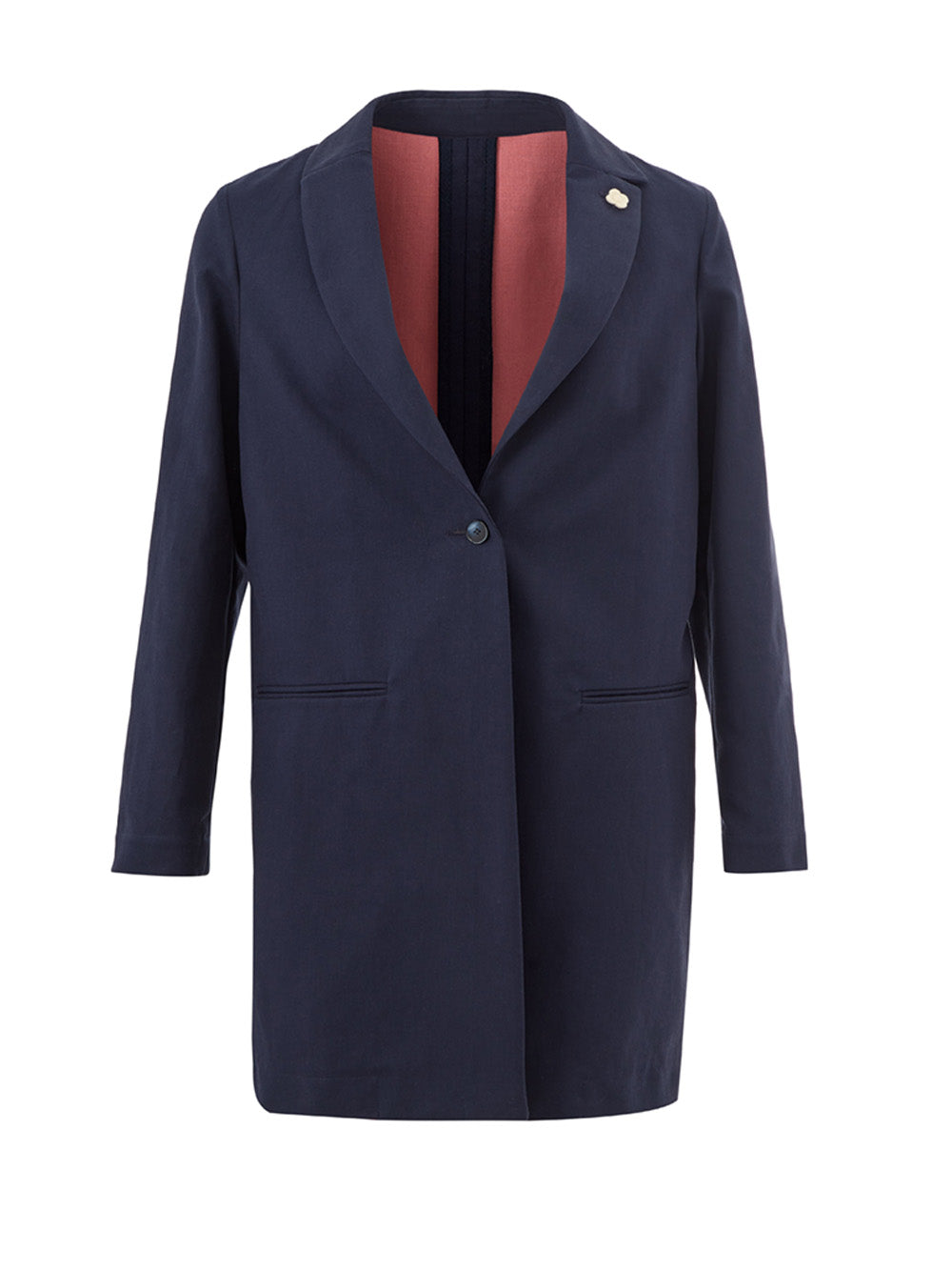 Blue Trench Cotton Coat