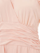 Lardini Pink Ruffled short sleeves Dress