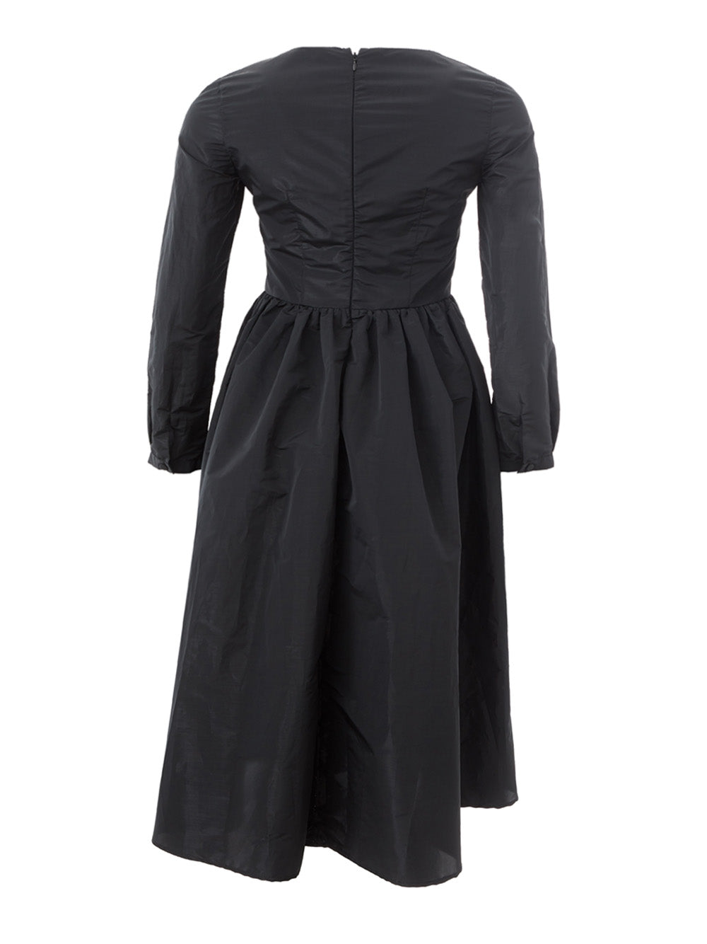 Lardini Black Long Dress with V Neck