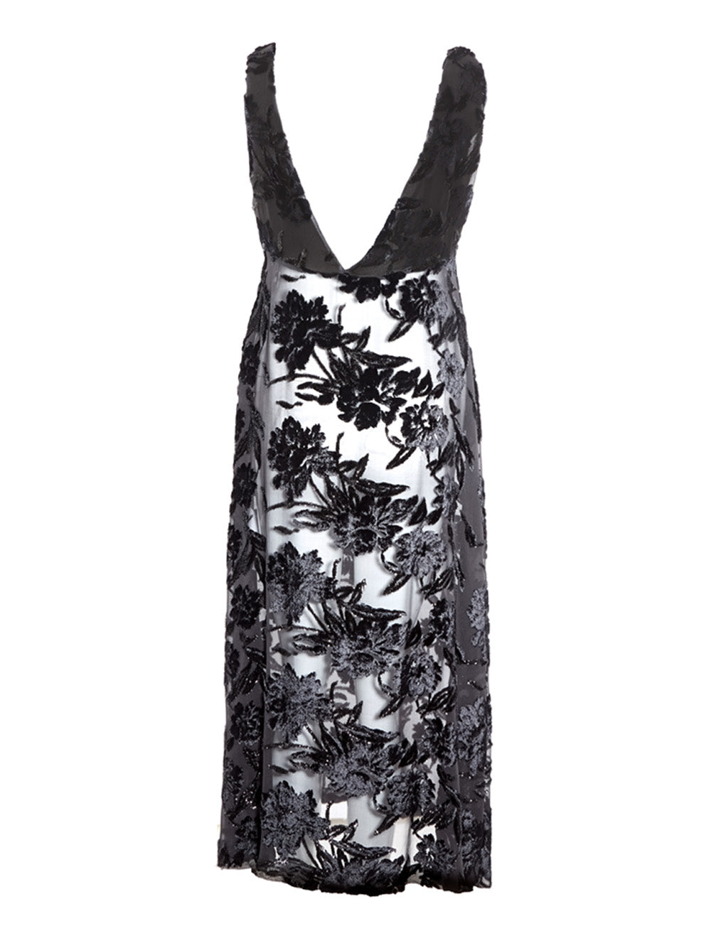 Lardini Black Long Embellished Dress with petticoat