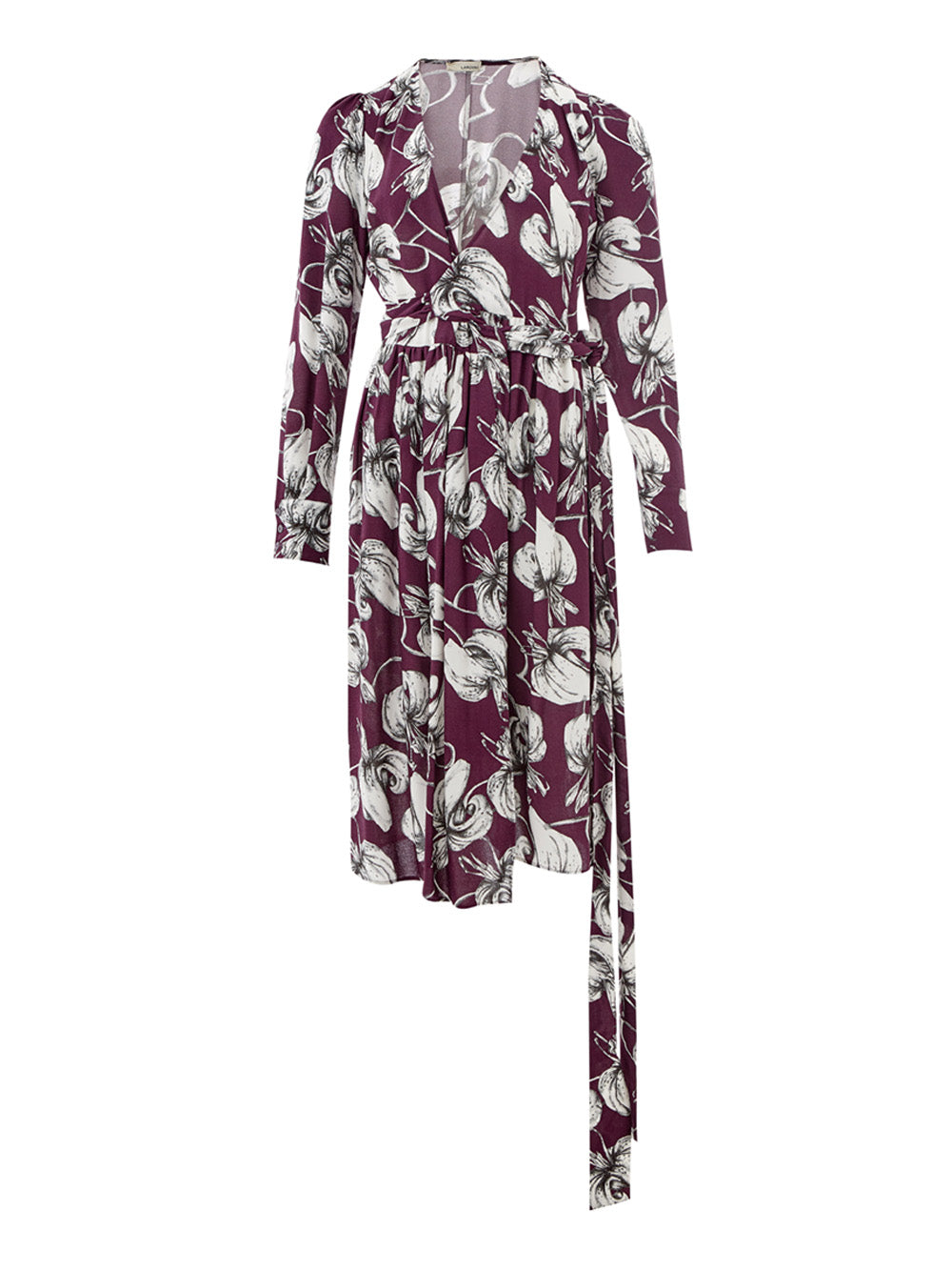 Lardini Purple Printed Dress