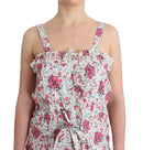 Beachwear Pink Floral Beach Mini Dress Short