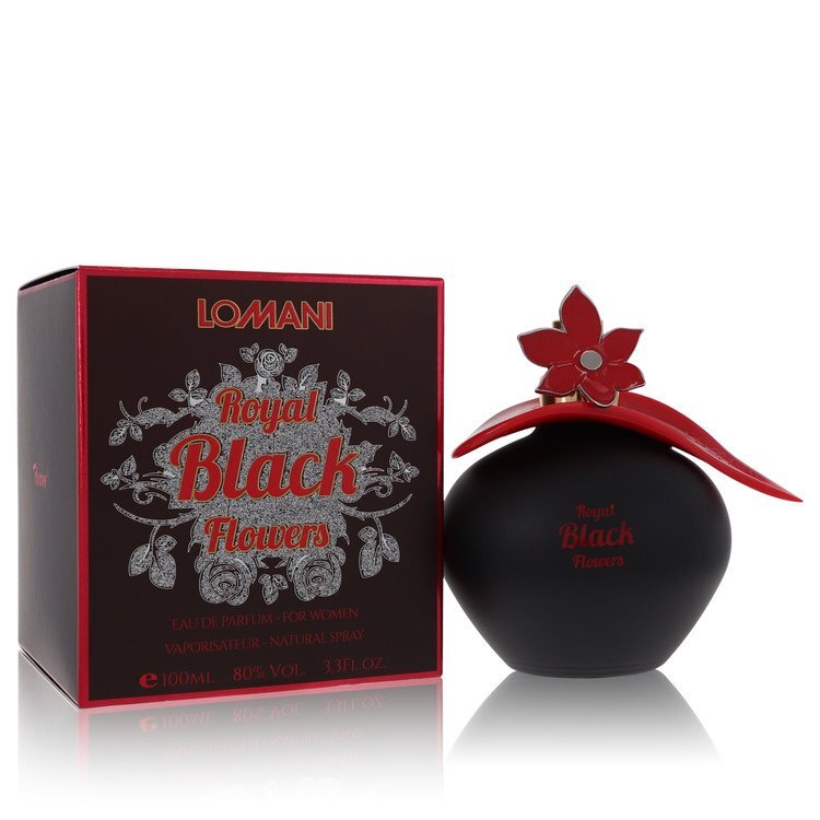 Lomani Royal Black Flowers by Lomani Eau De Parfum Spray 3.4 oz (Women)