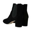 Dolce & Gabbana Black Suede Chelsea Heels Boots Shoes - Cicis Boutique