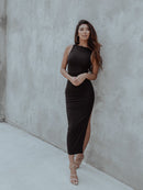 Milan Cut-out Black Dress