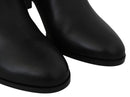 Jimmy Choo Black Leather Madalie 80 Boots Shoes