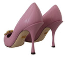 Pink Leather Heart DEVOTION Heels Pumps Shoes