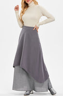 Women Patchwork Long Skirt - Cicis Boutique