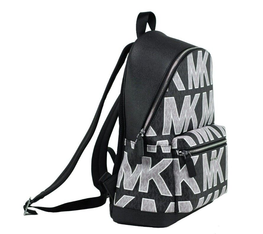 Cooper Black Signature PVC Graphic Logo Backpack Bookbag Bag