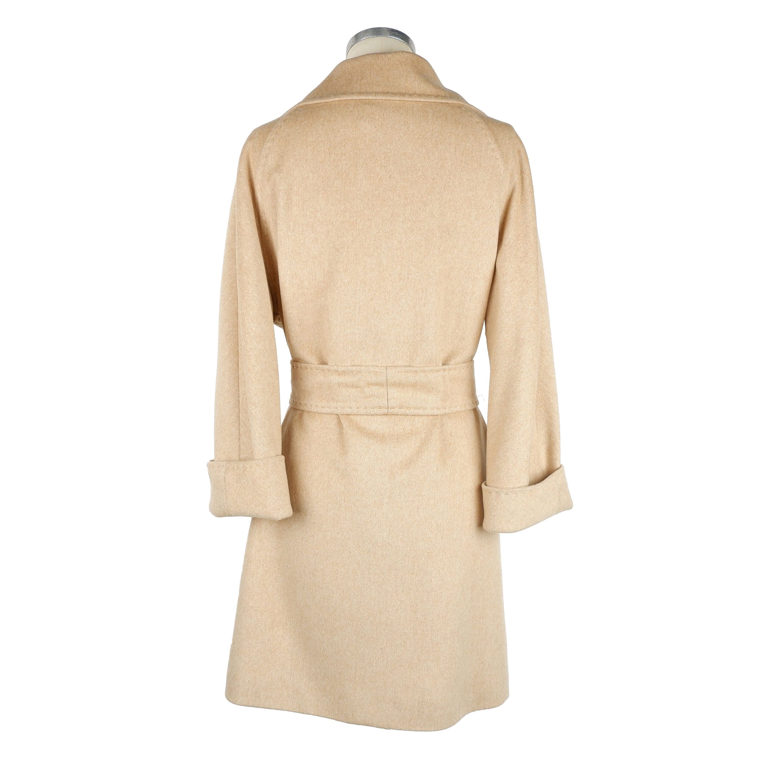 Beige Wool Vergine Jackets & Coat