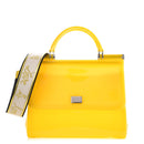 Yellow Pvc Crossbody Bag
