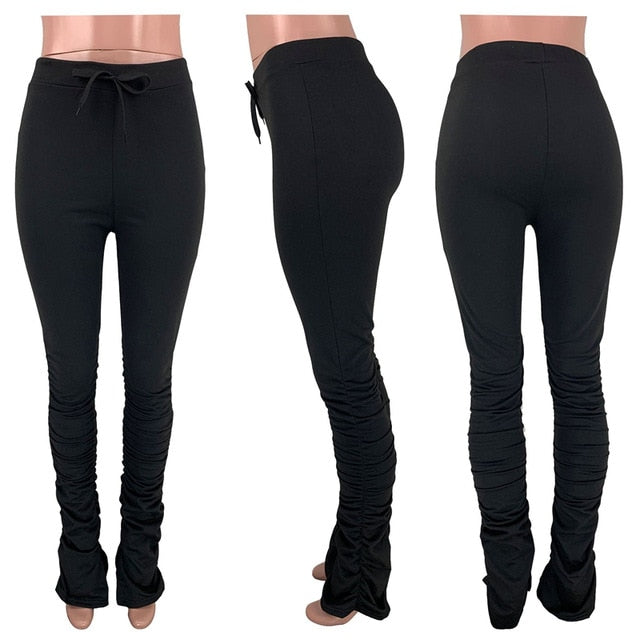 Stacked Leggings Joggers Stacked Sweatpants - CICIS Fashion Boutique