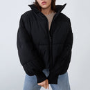 Loose Stand Collar Women Jacket Coat - Cicis Boutique