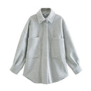Long Sleeve Thick Blouse Coat - Cicis Boutique