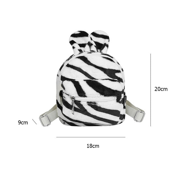 Cute Fleece Shoulder Backpack - CICIS Fashion Boutique