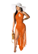 Long Tassel Summer Beach Dress - Cicis Boutique