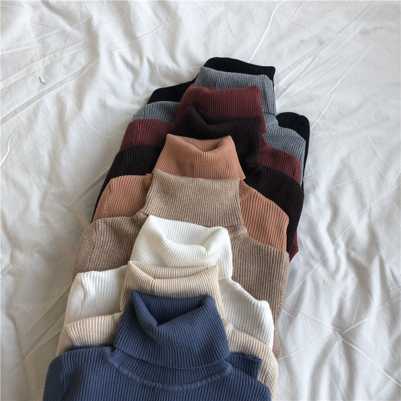 Autumn Winter Turtleneck Sweaters - Cicis Boutique