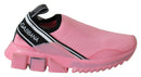 Dolce & Gabbana Pink Slip Sorrento Sneakers Low Top Shoes - Cicis Boutique