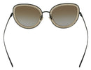 Black Gold DG2225 Oval Metal Lace Sunglasses