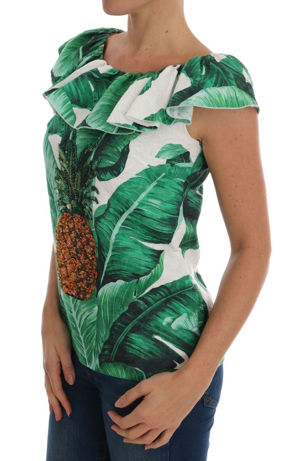 Pineapple Banana Sequins Blouse T-shirt