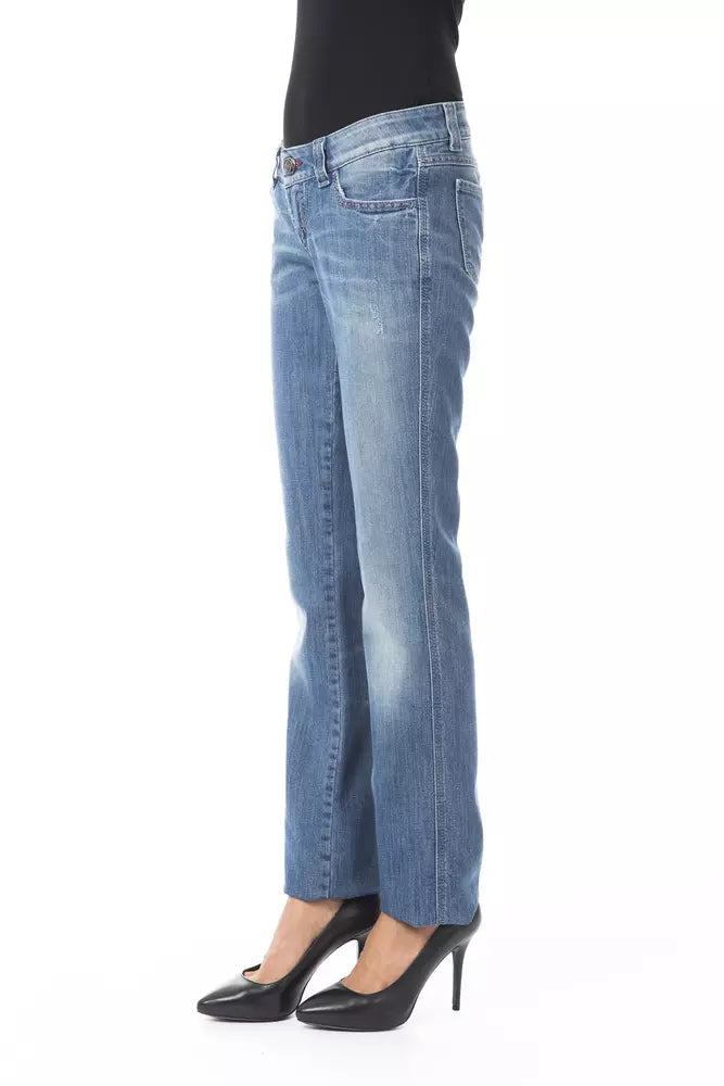 BYBLOS Blue Cotton Jeans & Pant