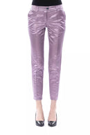 Purple Cotton Jeans & Pant