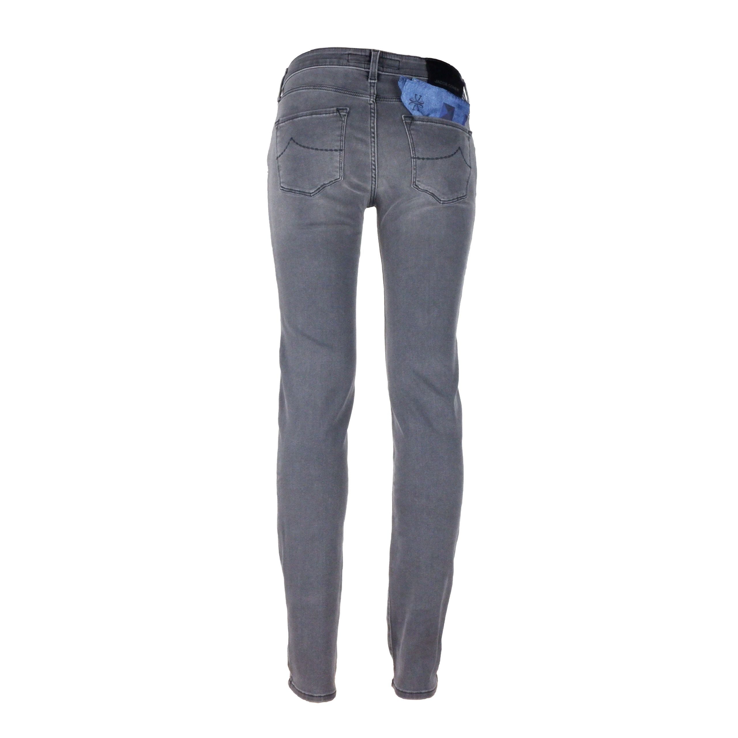 Jacob Cohen Gray Cotton Jeans & Pant