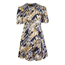 Versace Jeans Baroque Printed Polyester Dress